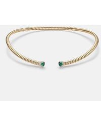 Marina B - Trisolina 18Kt Necklace With Emeralds And Diamonds - Lyst