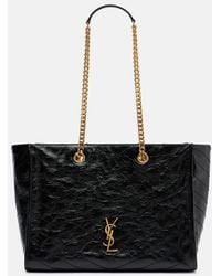 Saint Laurent - Niki Medium Leather Shopper - Lyst