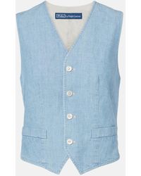 Polo Ralph Lauren - Pauline Cotton-Chambray Vest - Lyst