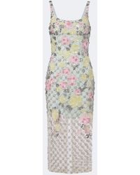 La Fuori - Celeste Jardin Embellished Midi Dress - Lyst