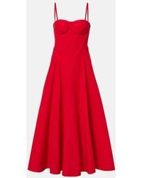 Ralph Lauren - Marigot Cotton-Blend Midi Dress - Lyst