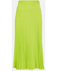 MM6 by Maison Martin Margiela - Falda Midi Plisada - Lyst