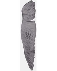 Alaïa - Cut-Out Draped Stretch-Woven Maxi Dress - Lyst