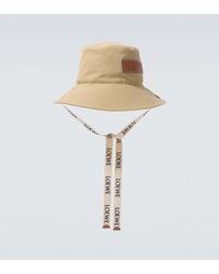 Loewe - Paula's Ibiza Logo Canvas Bucket Hat - Lyst