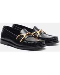 McQueen - Wishbone Leather Loafers - Lyst