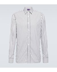 Ralph Lauren Purple Label - Striped Cotton Shirt - Lyst