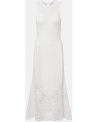 Erdem - Open-Knit Cotton Maxi Dress - Lyst