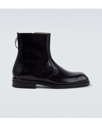 Lemaire - Leather Ankle Boots - Lyst