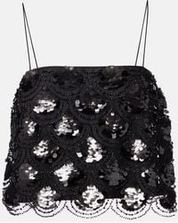 ROTATE BIRGER CHRISTENSEN - Short Sequin Top - Lyst