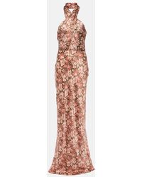 Veronica Beard - Vestido Largo De Mezcla De Seda - Lyst