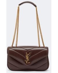 Saint Laurent - Loulou Mini Leather Shoulder Bag - Lyst