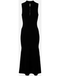 Victoria Beckham - Mira Ribbed-Knit Midi Dress - Lyst