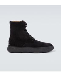 Tod's - W.G. Heritage Suede Boots - Lyst
