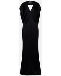 Stella McCartney - Open-Back Satin Maxi Dress - Lyst