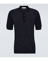 Orlebar Brown - Maranon Waffle-knit Cotton Polo Shirt - Lyst