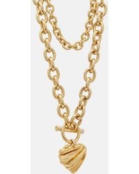Chloé - Halskette Pleated Heart - Lyst