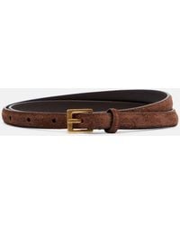 The Row - City Suede Belt - Lyst