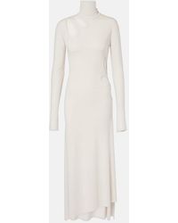 Victoria Beckham - Cutout Jersey Midi Dress - Lyst