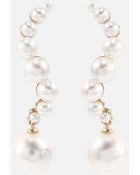 Mateo - 14Kt Drop Earrings With Pearls - Lyst