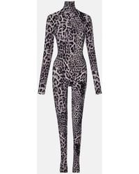 Norma Kamali - Mono De Jersey Estampado - Lyst