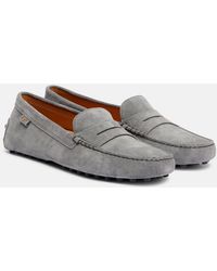 Tod's - Gommino Suede Driving Shoes - Lyst
