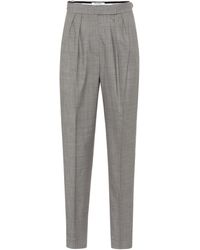 Max Mara Supremo High-rise Skinny Wool Trousers - Grey