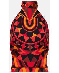 PUCCI - Manuba Silk Twill Top - Lyst