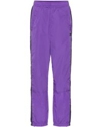 Acne Studios Pantalón de chándal de nylon - Morado