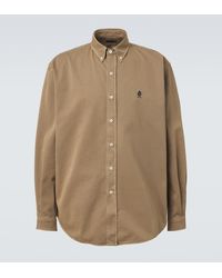 Prada - Embroidered Cotton Shirt - Lyst