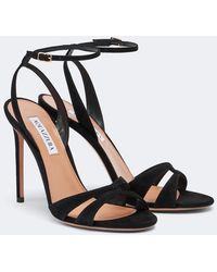 Aquazzura - You And I Suede Sandals - Lyst