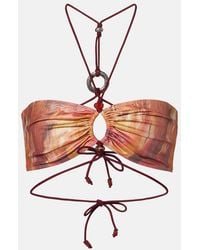Isabel Marant - Analia Printed Bikini Top - Lyst
