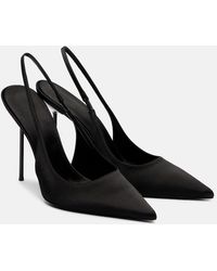 Paris Texas - Lidia 105 Satin Slingback Pumps - Lyst