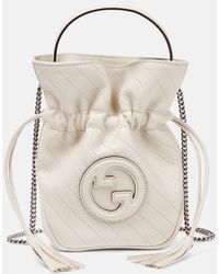 Gucci - Bucket-Bag Blondie Mini aus Leder - Lyst