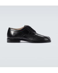 Maison Margiela - Tabi Leather Derby Shoes - Lyst