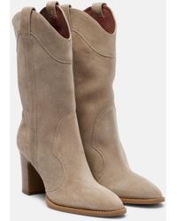 Paris Texas - Lavinia Suede Cowboy Boots - Lyst