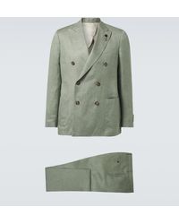 Lardini - Anzug Aus Leinen Und Seide - Lyst