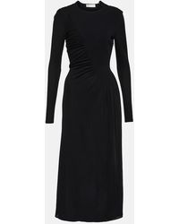 Tory Burch - Ruched Midi Dress - Lyst