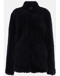 TOTEME - Shearling Leather Jacket - Lyst