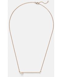 Repossi - Serti Sur Vide 18Kt Rose Necklace With Diamond - Lyst