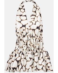 Dries Van Noten - Printed Halterneck Silk Twill Top - Lyst