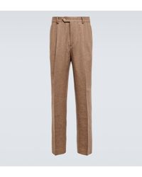 AURALEE - Straight Cotton, Wool And Cashmere Pants - Lyst