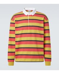 Bode - Rec Striped Cotton Polo Shirt - Lyst
