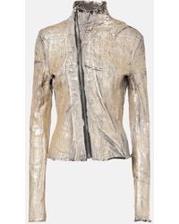 Rick Owens - Gary Coated Denim Jacket - Lyst