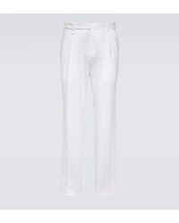 Brioni - Pantalones chinos Elba de gabardina de algodon - Lyst