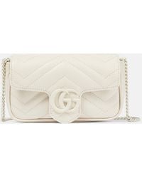 Gucci - Marmont Super Mini Leather Shoulder Bag - Lyst