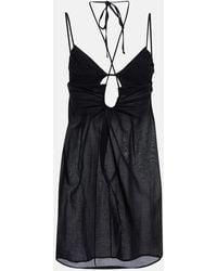 Nensi Dojaka - Cutout Halterneck Minidress - Lyst