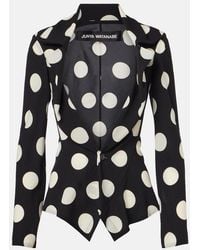 Junya Watanabe - Polka-Dot Georgette Blazer - Lyst