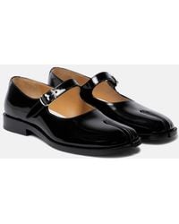 Maison Margiela - Tabi Patent Leather Mary Jane Flats - Lyst