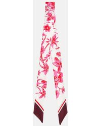 Gucci - Foulard in seta con stampa floreale - Lyst