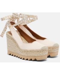 Stella McCartney - Gaia Espadrille Wedges - Lyst